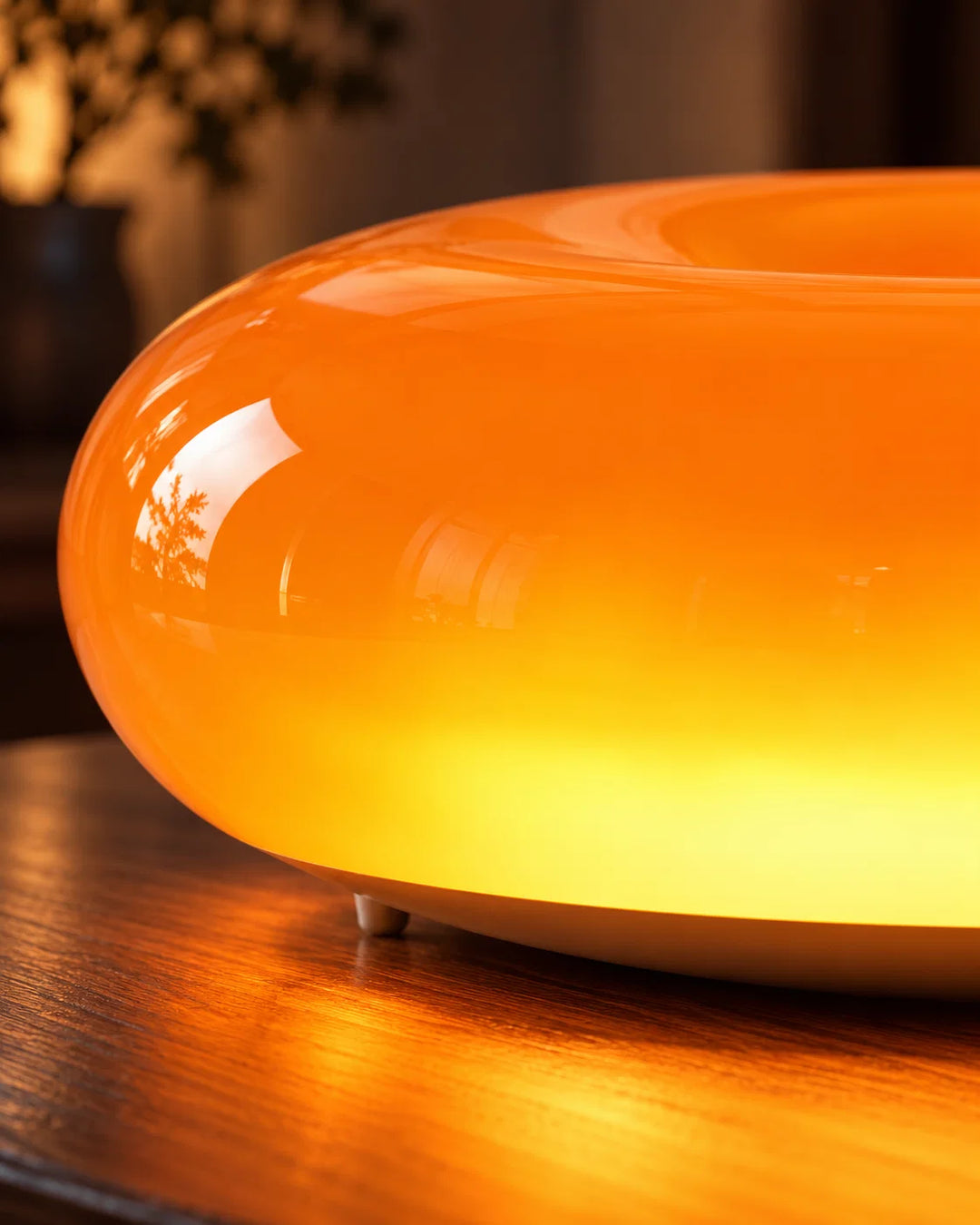 Sculptural Orange Glass