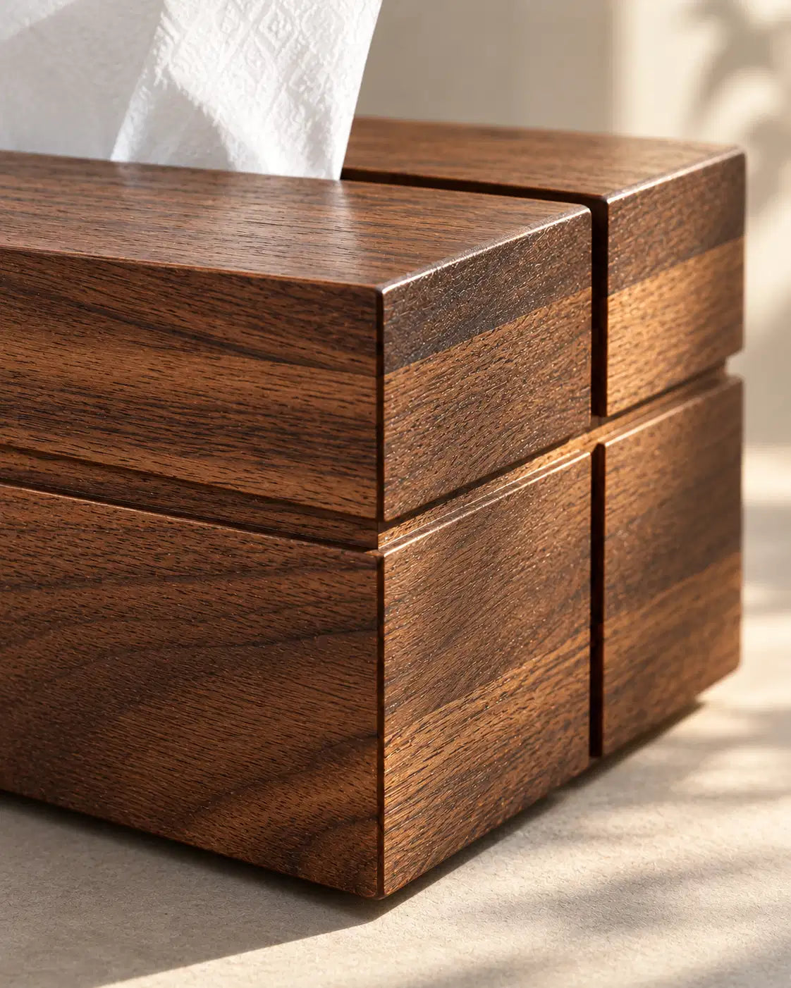 Hemu Wooden Tissue Box