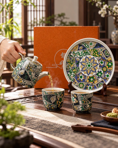Baihua Floral Tea Set