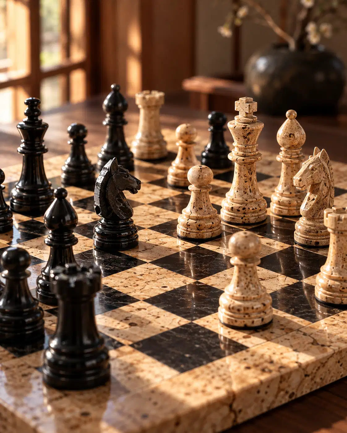 Seki Stone Chess Set