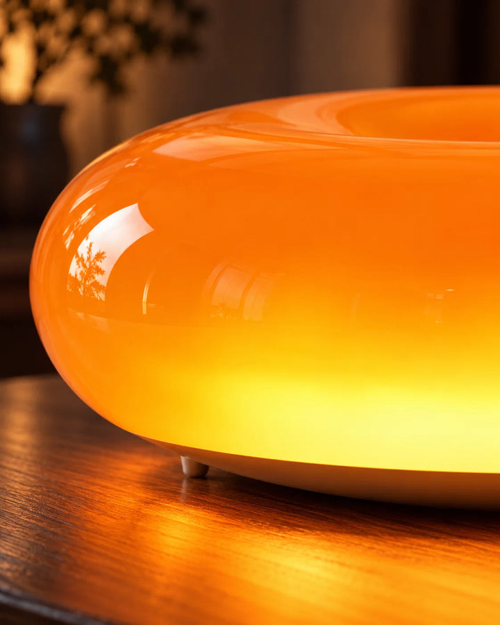 Sculptural Orange Glass