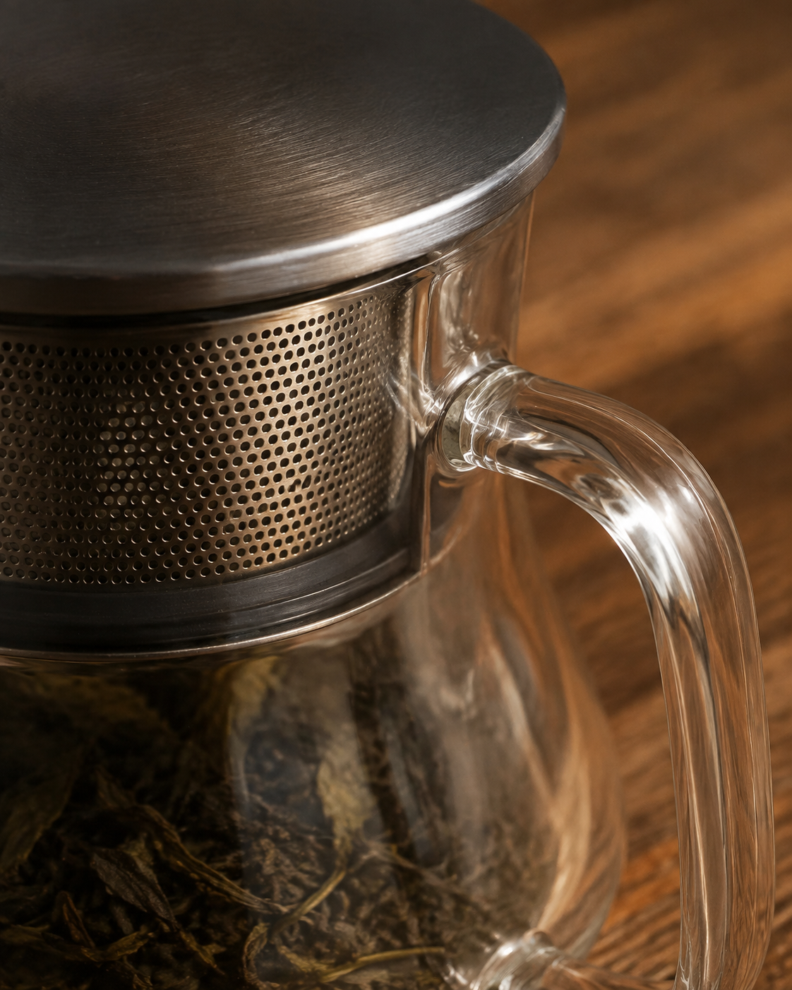Ember Bloom heat-resistant glass teapot, 800ml capacity, from the CHADAO tea collection
