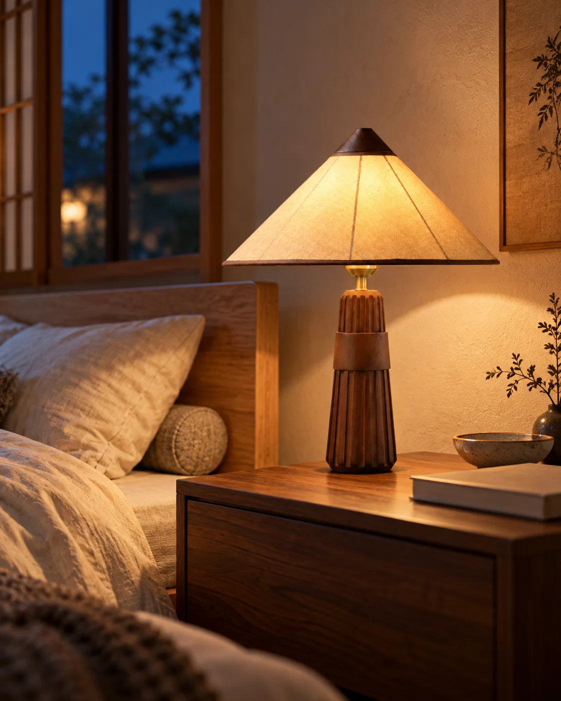 Yue Ash Wood Table Lamp