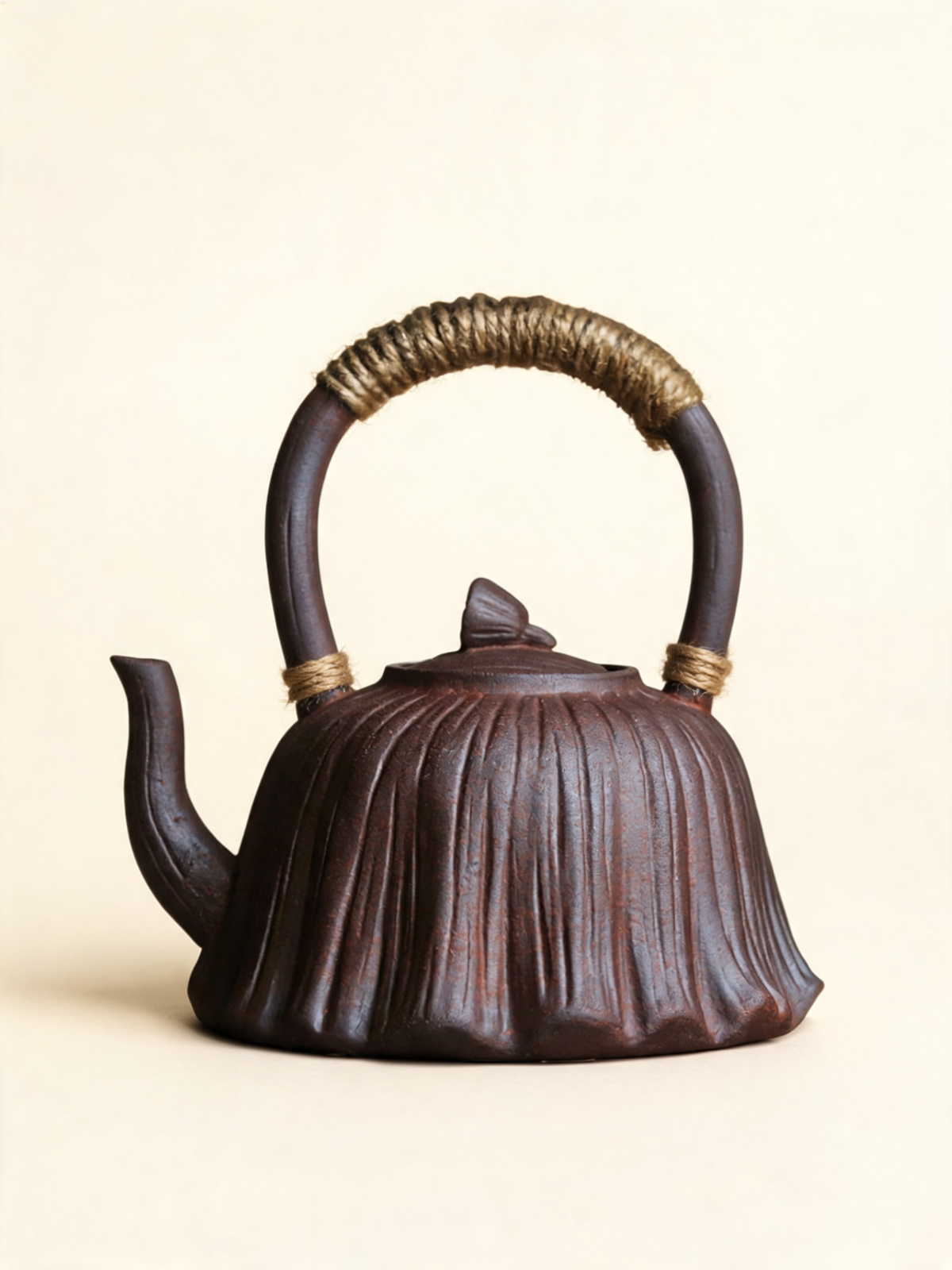 Lianpeng fluted teapot inspired by a lotus seed pod
