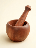 Mahogany Wood Mortar & Pestle