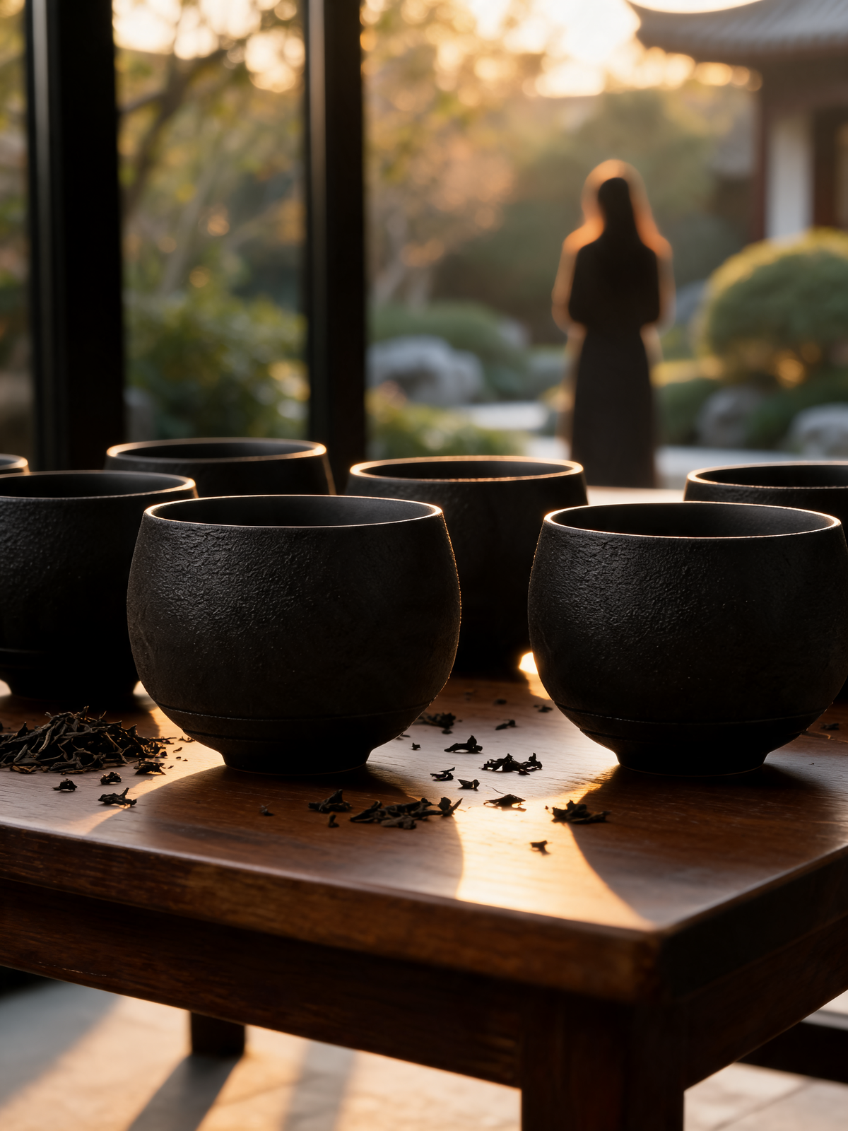 Reef Black Cup 80 ml archaic form ceramic cup from Dehua