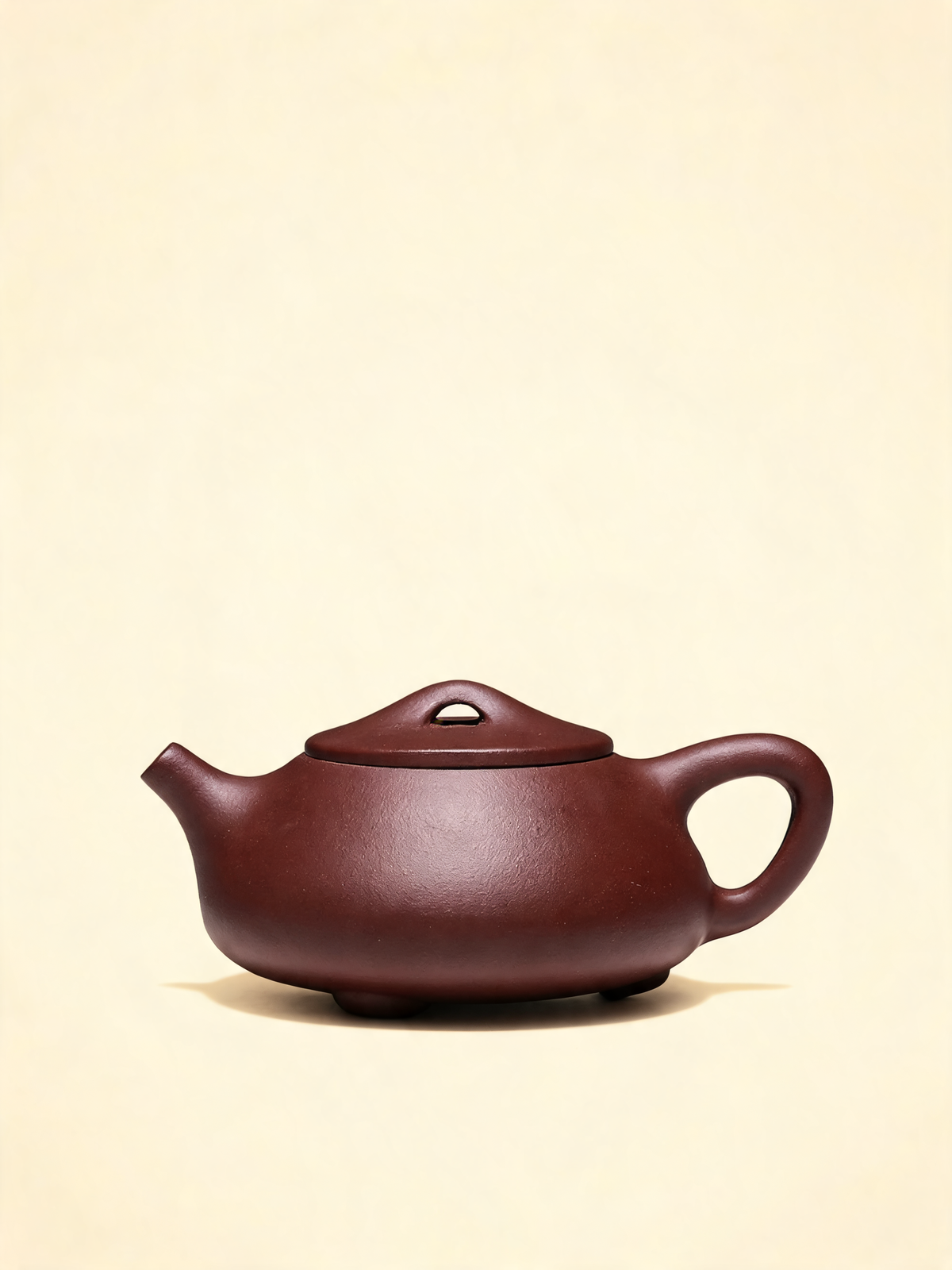 Shi Piao Teapot handmade in Zi Ni purple clay by Wu Wencai
