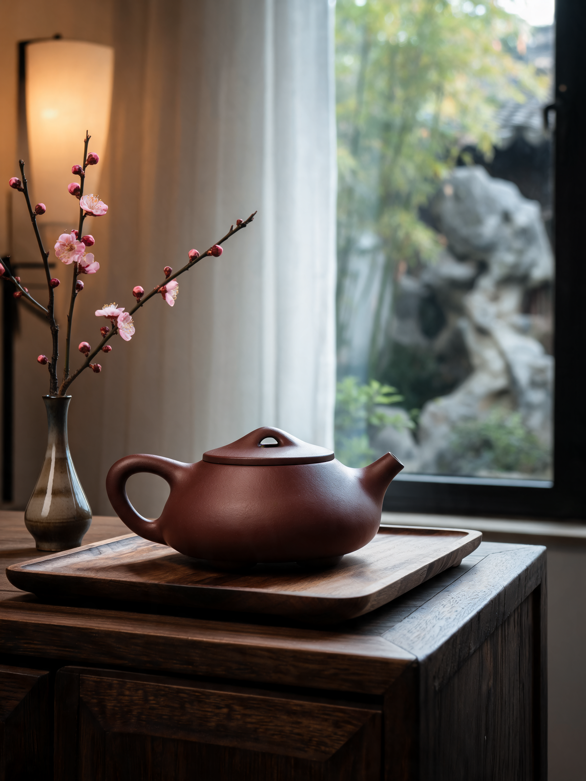 Shi Piao Teapot 240 ml low rounded Yixing teapot