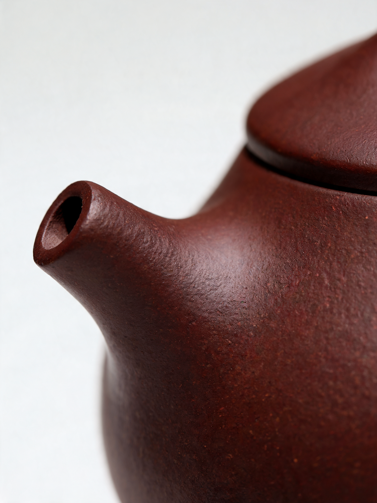 Shi Piao Teapot curved spout and traditional stone ladle form
