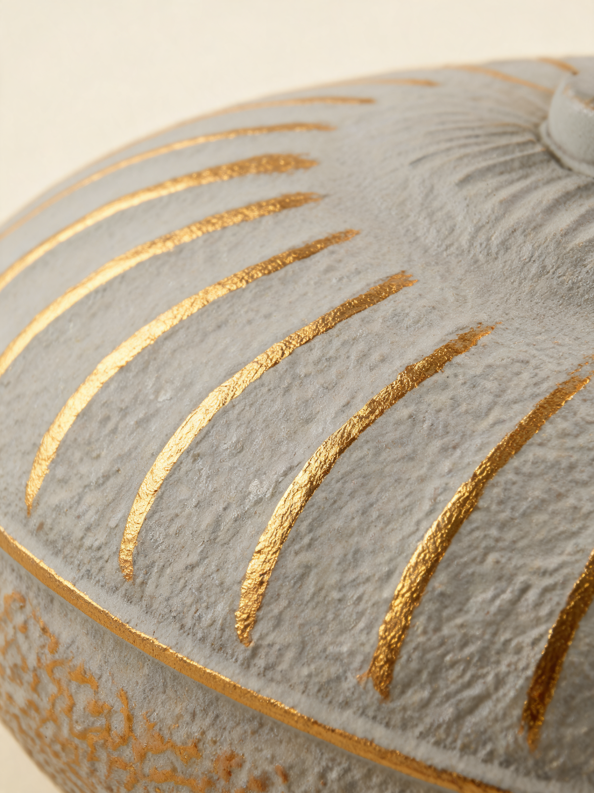Uzu cast iron teapot lid and handle detail